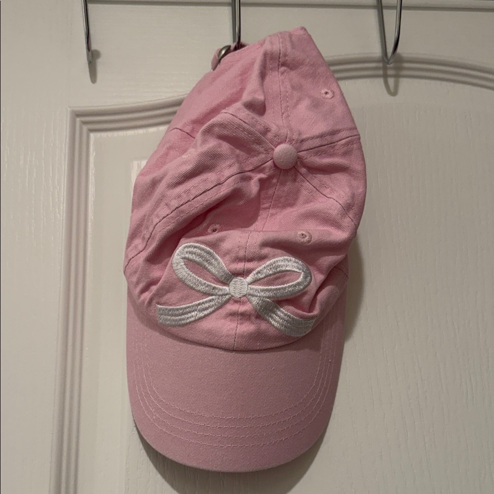 Elegant Pink Women's Hat with Bow Accent